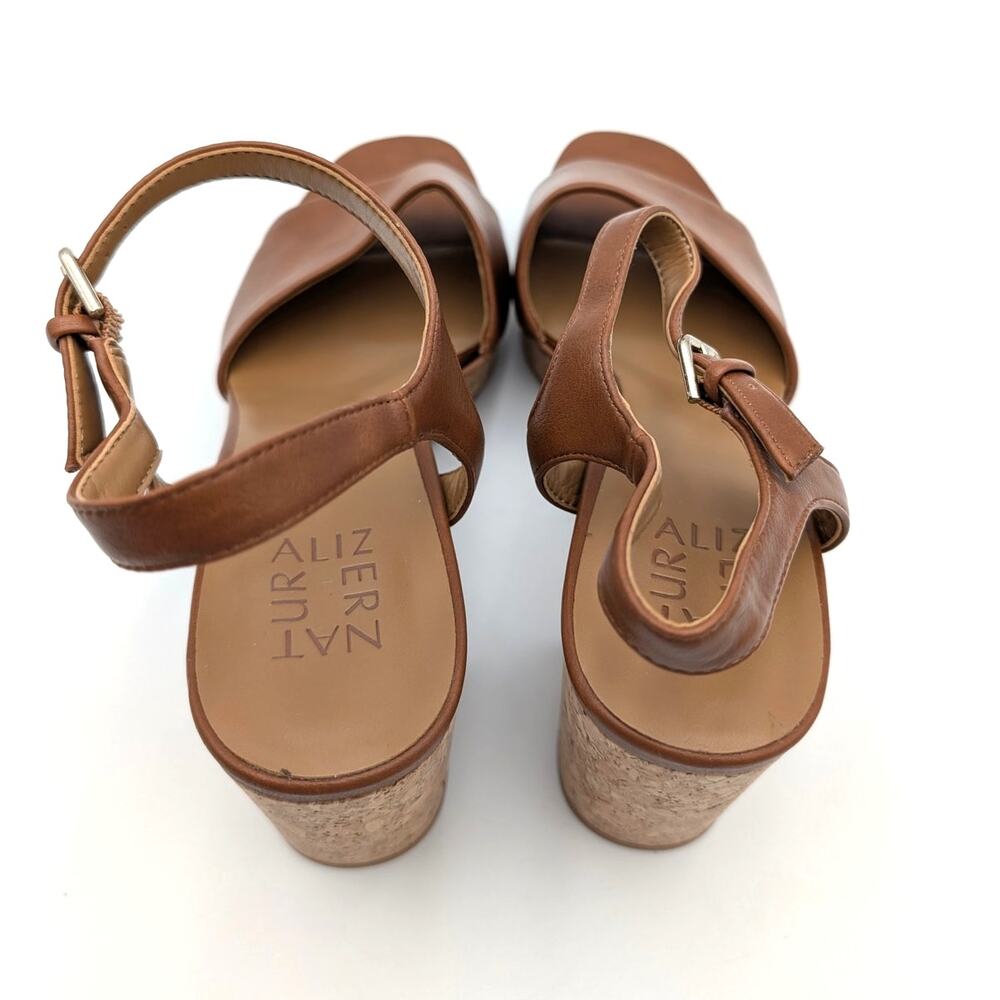 Naturalizer Lily Block Heel Sandals Women's English Tea Size US10M EU41 - Picture 8 of 10